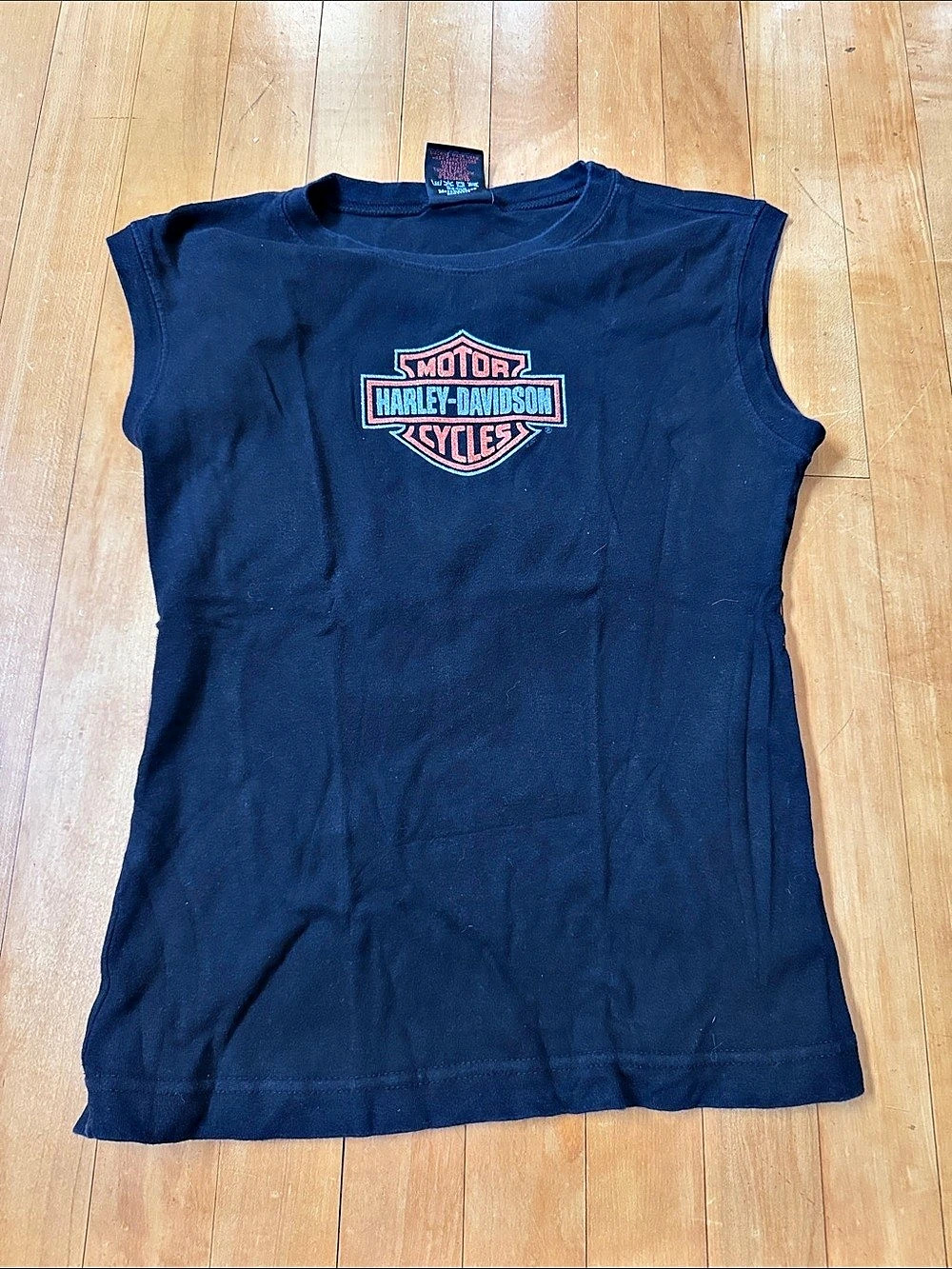 Harley-Davidson glitter Graphic Muscle Tee women’s Large
